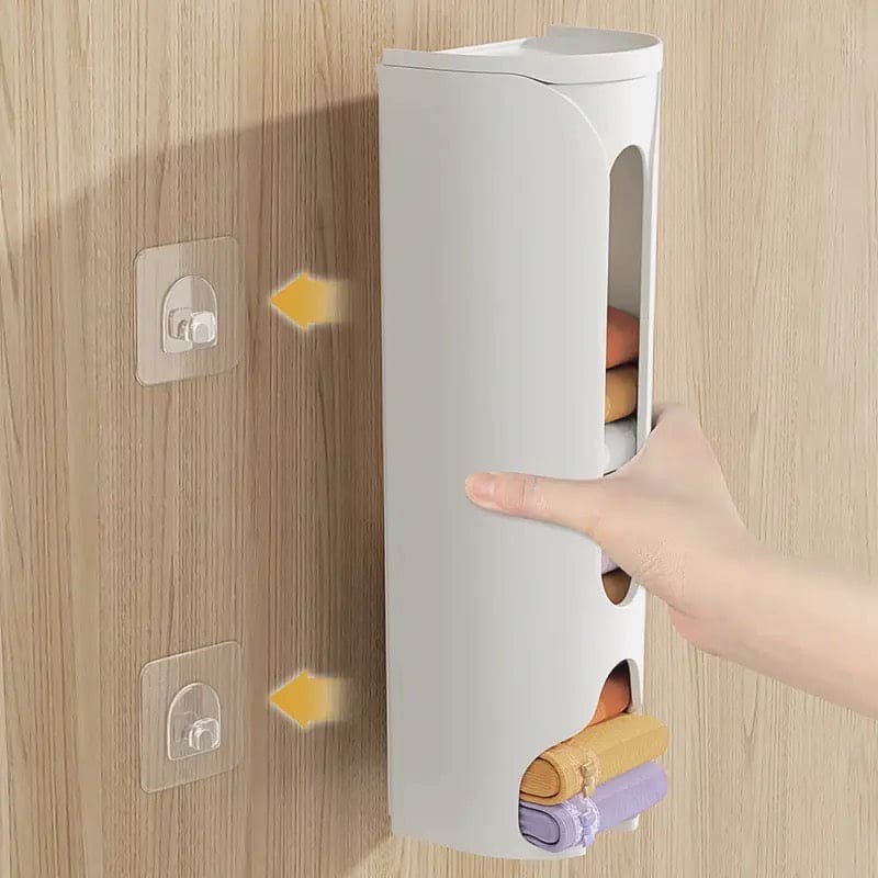 Wall Mounted Socks Storage Box, Closet Wall Hanging Box, Wardrobe Household Socks Holder Garbage Plastic Bag Dispenser, Kitchen Bathroom Hanging Rack, Self adhesive Home Dispenser Storage Box, Multifunctional Storage Box Wall Mounted Socks Storage Box, Closet Wall Hanging Box, Wardrobe Household Socks Holder Garbage Plastic Bag Dispenser, Kitchen Bathroom Hanging Rack, Self adhesive Home Dispenser Storage Box, Multifunctional Storage Box